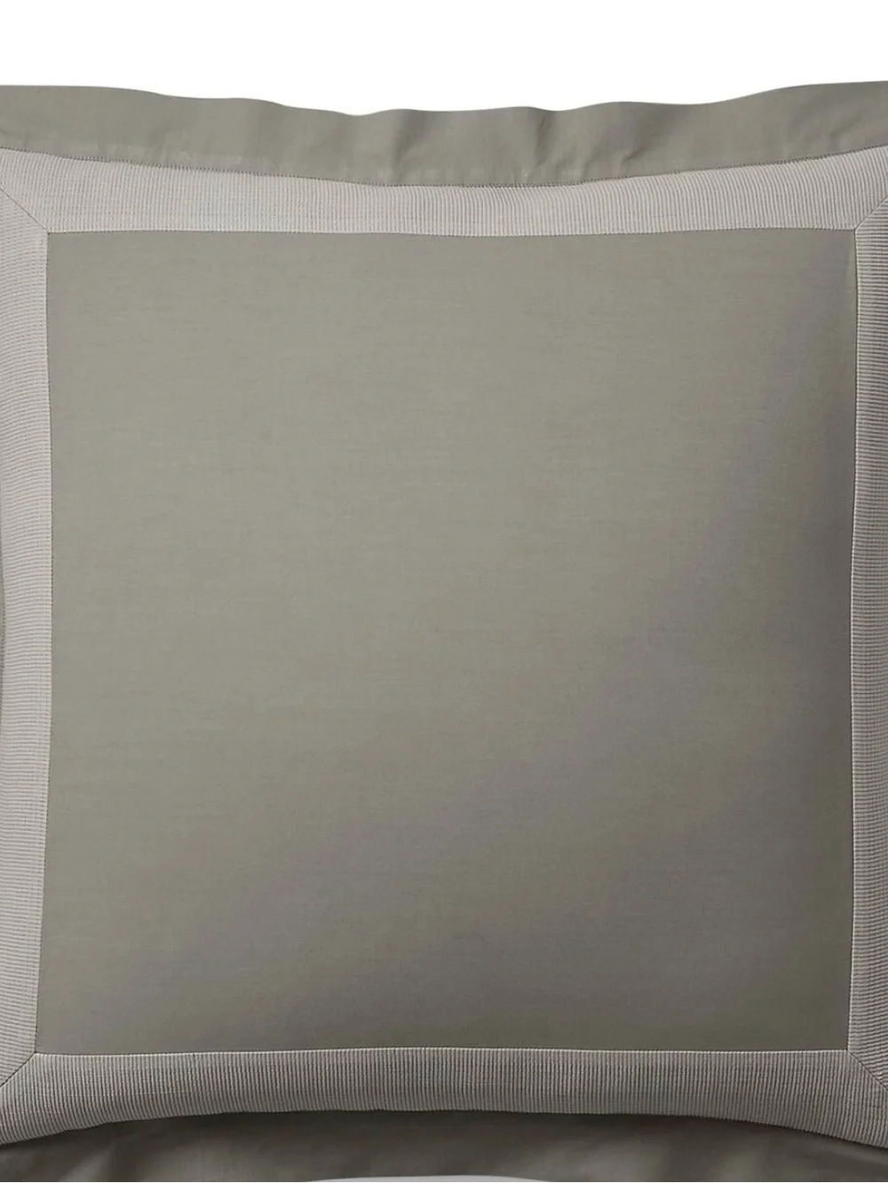 Lauren Ralph Lauren Sascha Stone Grey Euro Pillow Sham Cotton NEW $135